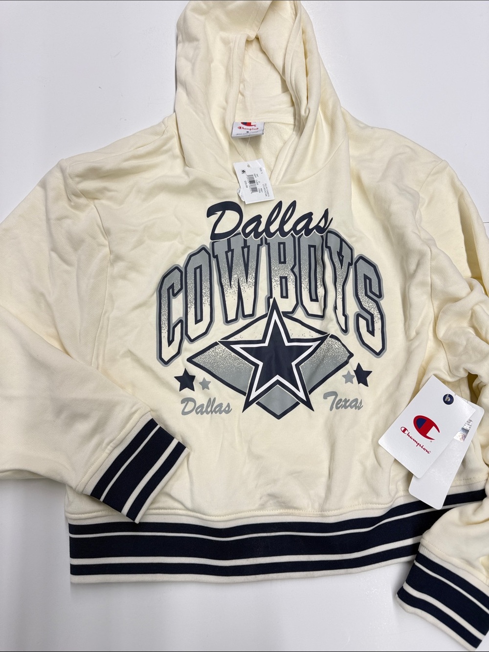 NEW Champion NFL Cowboys Cropped Hoodie Women’s Small